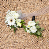 Matching Wrist Corsage & Boutonnière