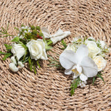 Matching Wrist Corsage & Boutonnière
